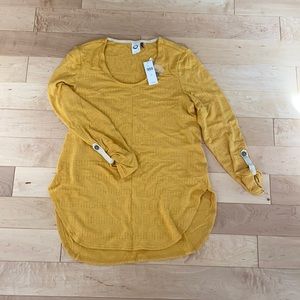 Anthropologie long sleeve mustard shirt neta
